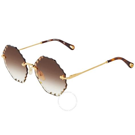 chloe ce143s|Chloe Gradient Brown Round Ladies Sunglasses .